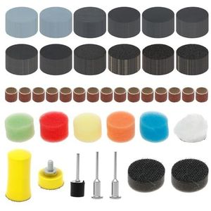 268 stuks schuurschijven, 25 mm, klittenband, nat en droog schuurpads, schuurschijven, pad kit, korrel 60-10.000, ronde schuurpads voor hout, hars, auto, metaal