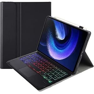 ZOMUN Bluetooth Toetsenbord Case Toetsenbord Cover voor Xiaomi Pad 6 | Xiaomi Pad 6 Pro (11 inch), toetsenbord met achtergrondverlichting | TrackPad Muis