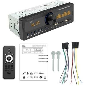 1DIN Autoradio Stereo Bluetooth AM FM MP3-speler SD USB Klassieke Multimedia Digitale Stereos Speler APP Afstandsbediening
