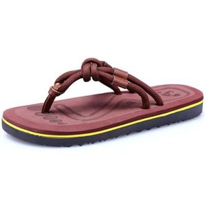 Pantoffels, Strandslippers for dames, zomerse sandalen met clip, casual slippers voor House Slides Douche Sandalen(Brown,45 EU)