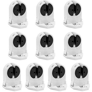 QWORK T5 lampfitting fluorescerende lamphouder, 2A, 10st