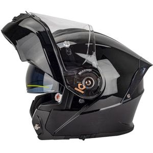 Modulaire opklapbare motorhelm DOT/ECE goedgekeurd dubbele zonneklep anti-condens ingebouwde helmen straat bromfiets scooter motor valhelm heren dames 4,4XL