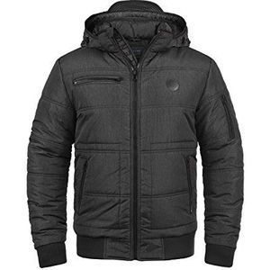 Blend Boris Winterjas voor heren, outdoorjas met capuchon, Zwart (70155), L