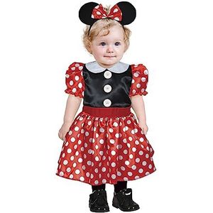 Mickey & Minnie Mouse Kostuums | Piepklein Minnie Muisje | Meisje | 12-18 maanden | Carnaval kostuum | Verkleedkleding