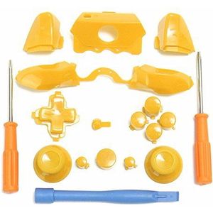 Bumpers Triggers Knoppen DPad LB RB LT RT Knoppen & T6 T8 Schroevendraaiers & Crowbar Voor Xbox Een Elite Controller 3.5mm (Geel)