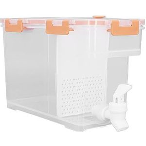 3.5L Water Dispenser, PP Plastic Spigot BPA Gratis Grote Capaciteit 3.5L Drank Dispenser voor Party (Oranje)