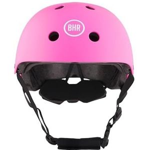BHR 837 URBAN Elektrische scooter- en scooterhelm - CE-goedgekeurde stadshelm voor kinderen en volwassenen - Helm voor fiets, MTB, BMX, skateboard, schaatsen - Mat Roze, M