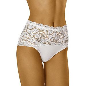 Wolbar - WB414 - Damesslipje - Wit - Hoge Taille - Kant