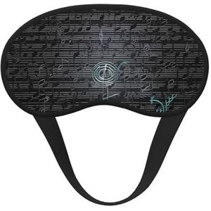 Muzieknoten slaapmasker zacht comfortabel oogmasker met verstelbare riem verduistering oogslaap schaduwhoes voor vrouwen meisjes mannen reizen yoga dutje ploegendienst werk