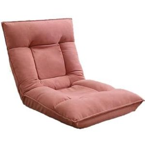 Enkele bank Zachte fauteuil Zitzak Zitschuim Fauteuil Woonkamerstoel Slaapkamer Club Receptie Ideaal voor leespauzes Afneembare hoes Gemakkelijk schoon te maken A roze