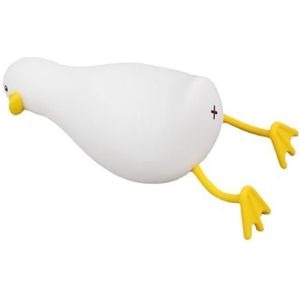 F Fityle Duck LED-nachtlampje, plat eend-nachtlampje voor kinderen/, oplaadbaar nachtlampje aan het bed voor de slaapkamer, Warm licht