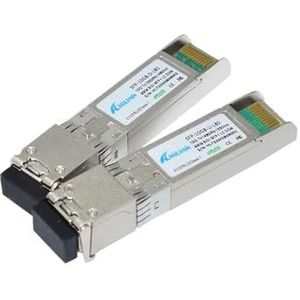 10GBASE-BX enkele vezel WDM-GBIC-optiek 10G 1490 nm/1550 nm 80 km/100 km SFP+ LC (1 paar 80 km)