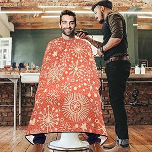 Salon Cape Sneeuwvlok Prachtig Winterpatroon Kapper Cape Premium Kapsel Cape Verstelbare Kappers Jurk Voor Herbruikbare Kappers Kapper Accessoires 140x168cm
