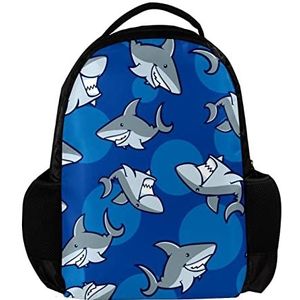 Gepersonaliseerde Rugzak voor vrouwen en man Sharks Sea Ocean School reizen werk Rugzak, Meerkleurig, 27.5x13x40cm, Rugzak Rugzakken