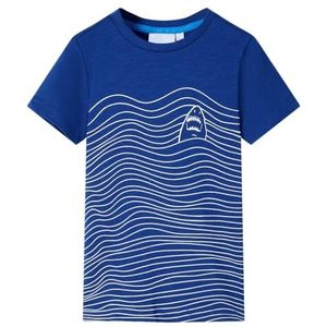 Kindershirt 92 donkerblauw