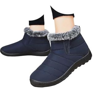 Wandelschoenen For Heren En Dames Op Blote Voeten | Winterlaarzen Met Nul Drop, Brede Neus, Antislip Wandelschoen, Lichtgewicht Instaplaars Met Dikke Hak En Korte Laars(Blue,3 UK)