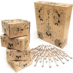 Nature Nerds - Wattenstaafjes (800 stuks) gemaakt van bamboe & katoen, plasticvrij, Q-Tips