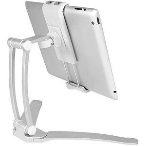 Macally STANDWALLMOUNT 2-in-1 wandsteun en aanrechtblad/tafelstandaard voor tablet/smartphone tot 11