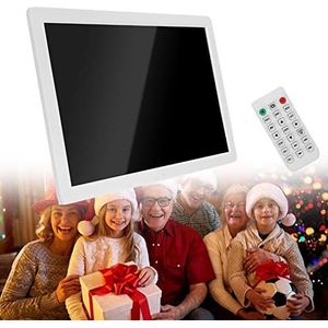 20 inch digitale fotolijst 1440x900 IPS-scherm digitale fotolijst met afstandsbediening, deel foto's en video's portret en landschap, cadeau voor grootouders,Black