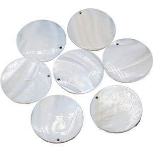 10 stuks natuurlijke parelmoer schelp hanger ronde zoetwater schelp kralen bedels voor vrouwen sieraden maken DIY ketting oorbellen (Size : 10x10mm)