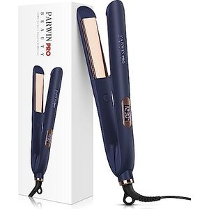 PARWIN PRO BEAUTY 2-in-1 stijltang, krullen en ionen, nano-titanium coating, brede zijdeachtige verwarmingsplaat, met lcd-display, 130 °C - 230 °C