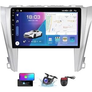 Android 13 QLED Autoradio voor Toyota Camry 7 50 55 2014-2017 - Ingebouwde DSP/Carplay/Android Auto - Camera + DVR - 10 inch 2 Din - Stuurbediening - FM AM RDS DAB Radio - BT 5.0(NF-3)