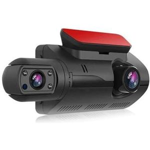 Dashcam Dual Lens Dash Cam Voor Auto's Black Box HD 1080P Autovideorecorder Met WIFI Nacht G-sensor Loop Recording DVR Autocamera Autocamera(3 inch with WIFI 64G)