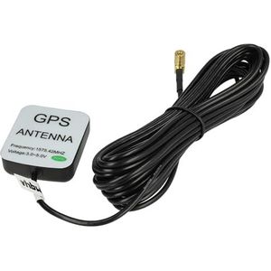 vhbw GPS-antenne compatibel met Blaupunkt E1, E2, Freestyle, Rome, Amsterdam, TravelPilot RNS1, RNS2, RNS3 kabel navigatie met SMB-aansluiting, magneetvoet 5 m