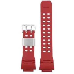 Siliconen Rubber Horlogeband Fit for Casio G Shock GW9400 GW 9300 G-9200 Camouflage Kleur Band Waterdicht heren Armband accessoires(Color:B-Red)