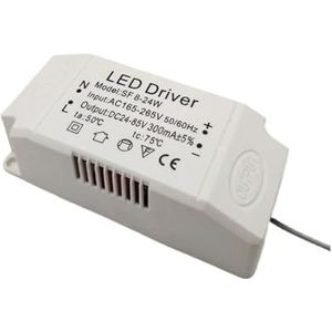 LED-voeding constante stroom aandrijving downlight eetkamer kroonluchter schijnwerper gelijkrichter transformator ballast plafondlamp starter (kleur: vierkante driver 8-24 W)