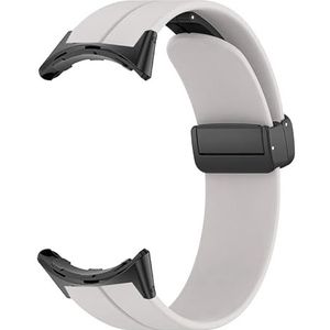 Siliconen Horlogebanden, Lichtgewicht, Ademend, Comfortabel en Slijtvast Magnetische Gesp Horlogebanden, Zacht voor Google Pixel Watch 2 (Vintage wit)