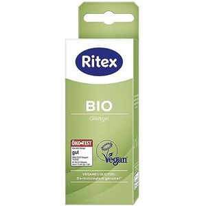 Ritex BIO, 50ml veganistisch glijmiddel op waterbasis voor natuurlijke vochtigheid en verzorging, biologisch gemaakt