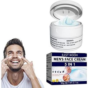 Gezicht Moisturizer Mannen - Natuurlijke hyaluronzuur Moisturizer gezichtscrème voor mannen | 3,1 oz gezichtslotion voor het verminderen van fijne lijntjes, zachte tot gevoelige huid Yayou