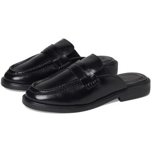 Steve Madden Mulberry Loafer voor dames, Zwart leder, 39 EU
