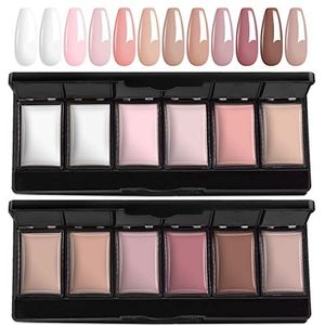 AIMEILI GTKIT002 Effen Gel Nagellak 12 Kleuren Effen Losweken Effen Crème Gel Polish Set 2,5g/color