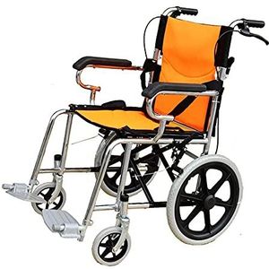 Rolstoelen Opvouwbare rolstoelen, opvouwbare rolstoel Kleine wielen Gemakkelijk op te vouwen 11 kg Draagbare reisversie Honingraat Ademende ouderen Gehandicapten Mobiele transportrolstoelen