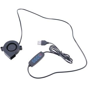 FackLOxc 5 V USB Aangedreven PC Router Fan 5015 Hoge Luchtstromen Koelventilator Verstelbare Snelheid 3500 RPM Voor PC 3D Printer Elektronica