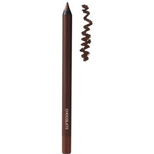 Eyelinerstift, 24 uur waterbestendig, puntige eyeliner-duo, 2-in-1 eyeliner en wenkbrauwstift, vlekt niet, vervaagt niet, is soepel en gemakkelijk te kleuren (chocolade)