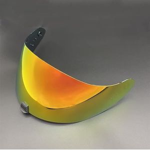 Motorhelm vizier lens, Helmvizier, R420-schild Vervangend helmvizier Hoge sterkte zonneklep Windschermlens Ca-SCO Moto-accessoires (zwart - alleen for gebruik overdag)(Revo Deep Red-day Use Only)