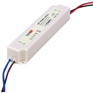 GABEEIEZC Schakelmodus Voeding 12 V 12 W 1A AC-DC 12 Volt Transformator LED Driver 12VDC Waterdichte IP67 Plastic