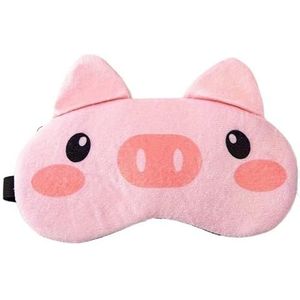 Oogmasker voor slapen ooglapje schaduw slaap ooglap vrouwen reizen ontspannen cover oogschaduw gezondheid slapen schild oogverzorging gereedschap (roze varken)