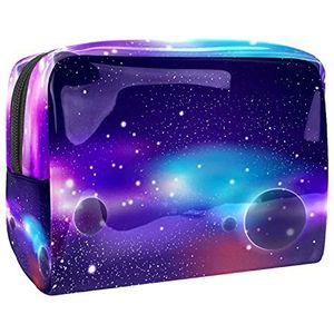 Waterdichte cosmetische tassen, eenhoorn sterrenhemel fancy reizen cosmetische tassen, multifunctionele draagbare make-up tassen, reizen cosmetische tas organizer voor vrouwen, Multi kleuren 06,