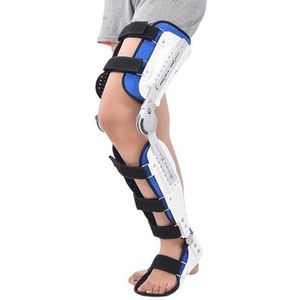 Knie Enkel Voet Orthese, Knie Brace Immobilizer Brace, Verstelbare Volledige Been Stabilisator Knie Orthese Spalk, Knie Brace Knie Enkel Voet Orthese Brace Vast Voor Vrouwen En Mannen,Right-M