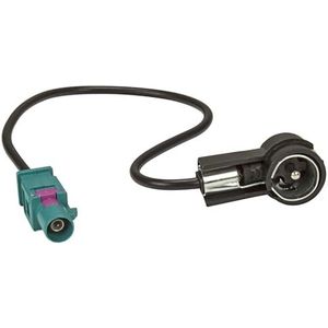 tomzz Audio 1500-031 Fakra (M) Antenne Adapter Plug naar ISO (M) Plug compatibel met Audi BMW Citroen Dacia Fiat Opel Peugeot Renault Seat Skoda VW