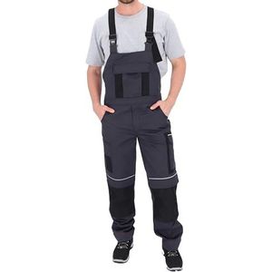 ELIWORX Tuinbroek voor heren met stretch, lange werkbroek voor mannen met gereedschapszakken, robuuste werkkleding voor handwerk, bouw en doe-het-zelvers, comfortabel en duurzaam, antraciet, 50
