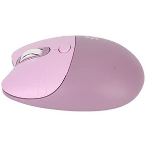 Leuke Muis, Laag Stroomverbruik Draagbare USB-ontvanger Comfortabele Grip Demp Gevoelige Draadloze Muis 3 DPI-niveaus voor Kantoor voor Vrouwen voor School (Paars)