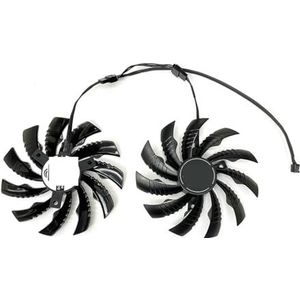 95MM T129215SH PLD10010S12H Koelventilator voor Gigabyte GTX 1650 GAMING 1660 Ti RTX 2060 Super 2070 voor WINDFORCE Grafische Kaartventilator(Black 2-Fan PLD)