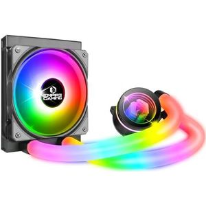 EMPIRE GAMING Guardian P-W120 Watercooling AIO PC Gamer - 3 pins 5V ARGB vloeibare CPU-koeling - 1 x 120 mm - Intel LGA 1700/1200/115X/1366/2066/2011, AMD AM5/AM4 - zwart