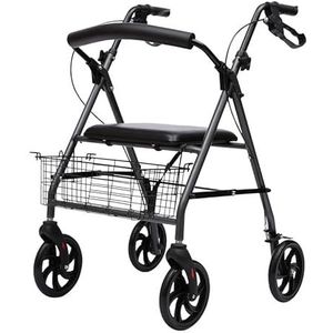 Senioren Rollator Rollators Walker, Revalidatie Walker Beentraining Loophulp Stand Frame Anti Rollover Uitschakelen Volwassen Ouderen - Eenvoudig te monteren Decoration