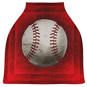 Red Art Baseball Baby Autostoelhoes Luifel Stretchy Verpleging Covers Ademend Winddicht Winter Sjaal voor Baby Borstvoeding Jongens Meisjes